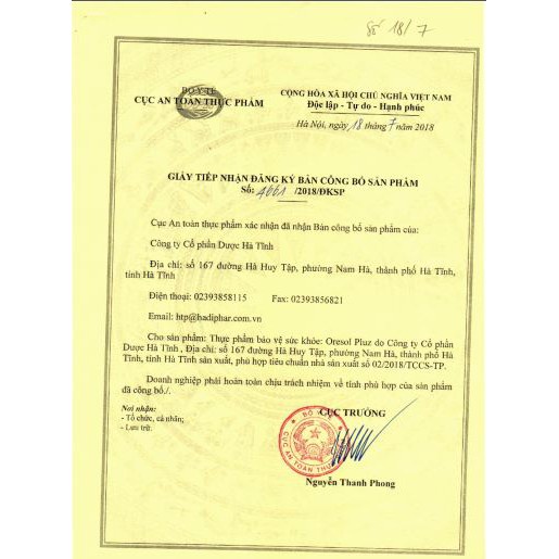 Oresol cam chanh leo Drisea bù nước điện giải cho cơ thể mất nước đi ngoài chơi thể thao