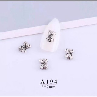 (Charm)Charm nơ,charm gấu trang trí móng tay
