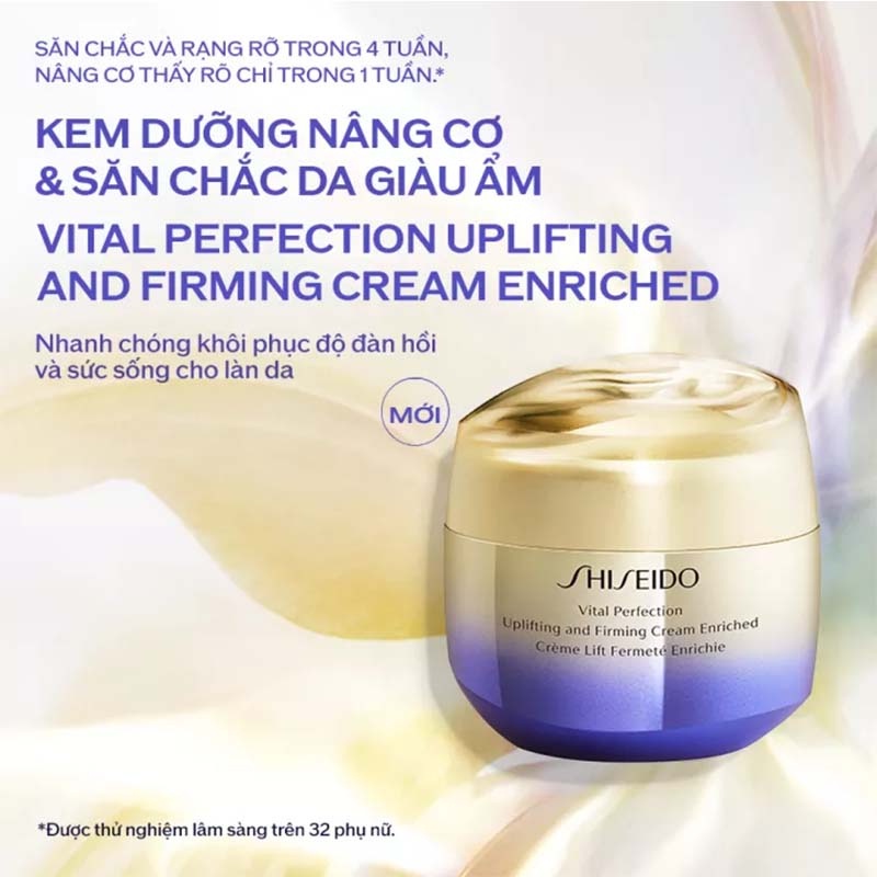 Kem dưỡng da Shiseido Vital-Perfection Uplifting and Firming Cream Enriched 75ml