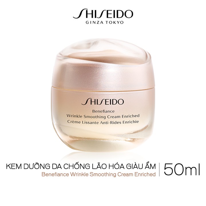 Kem dưỡng da chống lão hóa giàu ẩm Shiseido Benefiance Cream Enriched 50ml