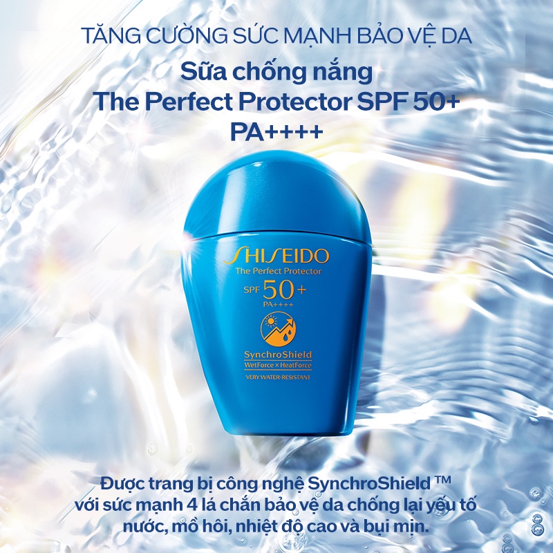 [Mã COSLUX09 giảm 120K đơn 1500K]Sữa chống nắng Shiseido GSC The Perfect Protector 50ml