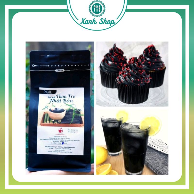 Bột tinh than tre Nhật Bản (nguyên gói 500g)