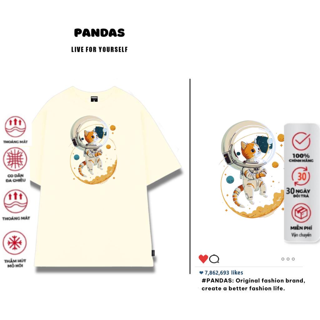Áo thun unisex from rộng tay lỡ trơn cổ tròn nam nữ, áo phông cotton oversize Pandas AT53 sỉ ib | BigBuy360 - bigbuy360.vn