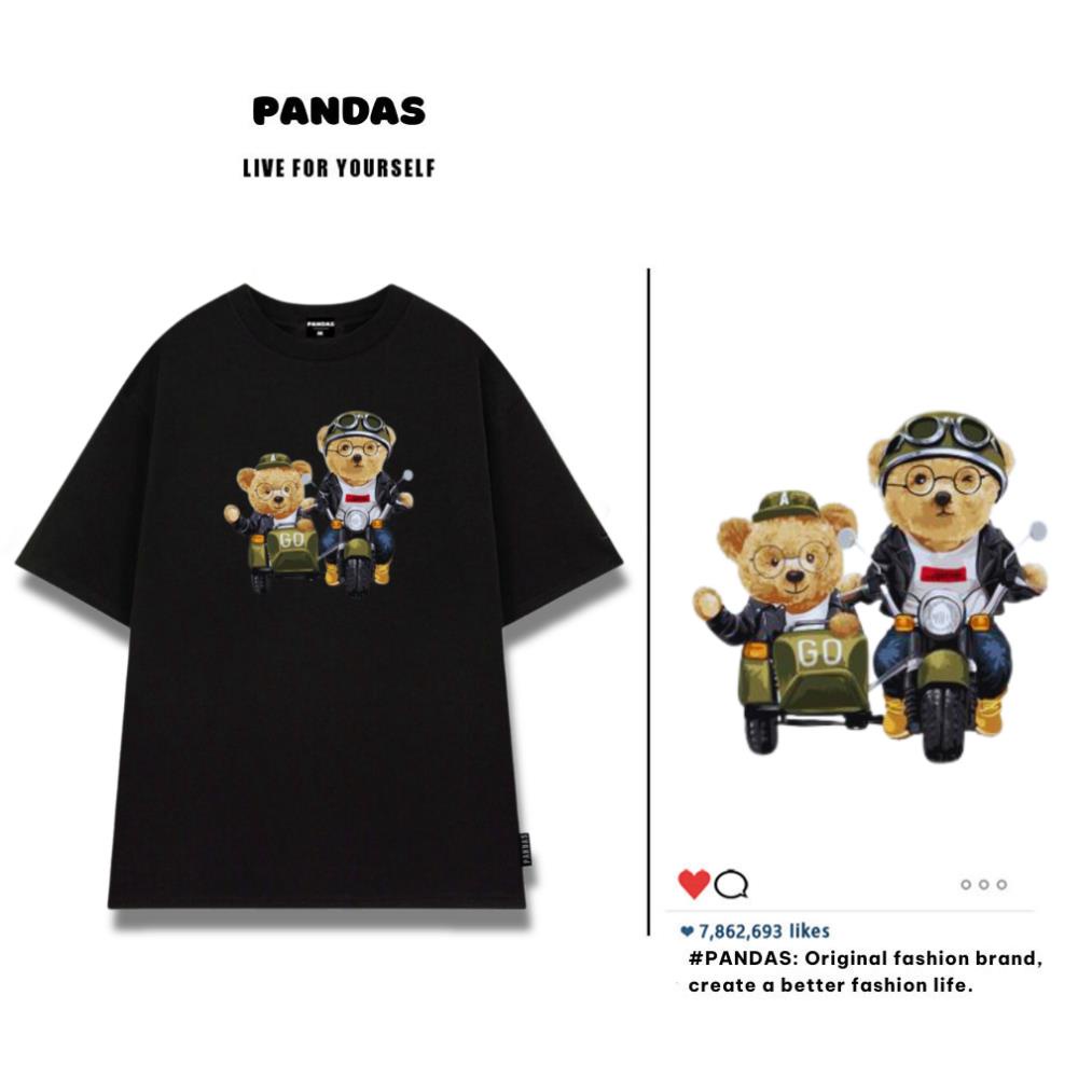 Áo thun form rộng tay lỡ unisex , áo phông unisex tay lỡ form rộng Pandas AT63 sỉ ib | BigBuy360 - bigbuy360.vn