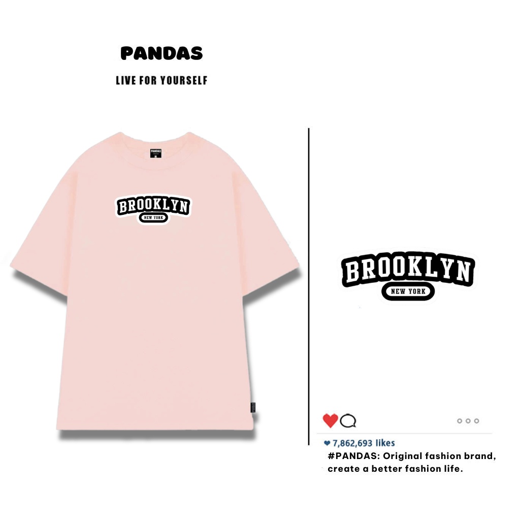 Áo thun unisex nam nữ form rộng , áo phông unisex form rộng tay lỡ chất cotton oversize mềm mịn Pandas AT48 sỉ ib | BigBuy360 - bigbuy360.vn