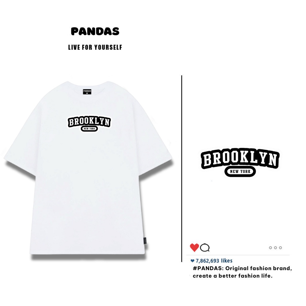 Áo thun unisex nam nữ form rộng , áo phông unisex form rộng tay lỡ chất cotton oversize mềm mịn Pandas AT48 sỉ ib | BigBuy360 - bigbuy360.vn