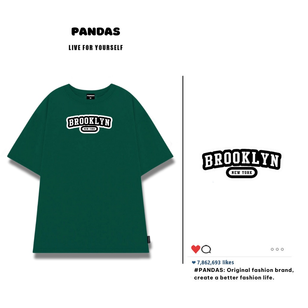 Áo thun unisex nam nữ form rộng , áo phông unisex form rộng tay lỡ chất cotton oversize mềm mịn Pandas AT48 sỉ ib | BigBuy360 - bigbuy360.vn