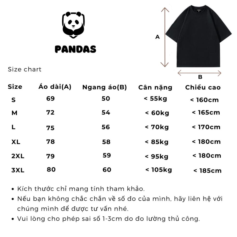 Áo phông unisex form rộng tay lỡ, áo thun nữ unisex chất cotton mềm mịn Pandas AT12 sỉ ib | BigBuy360 - bigbuy360.vn