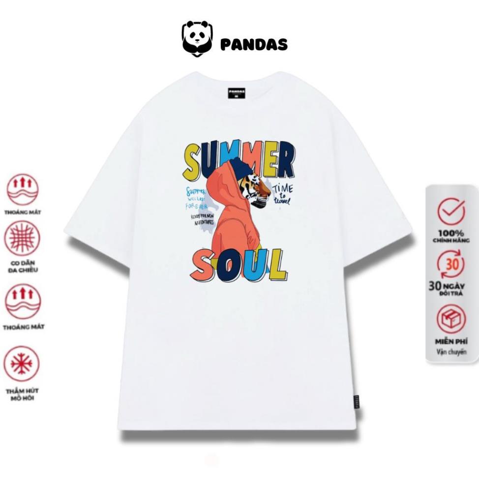 Áo phông unisex form rộng tay lỡ, áo thun nữ unisex chất cotton mềm mịn Pandas AT12 sỉ ib