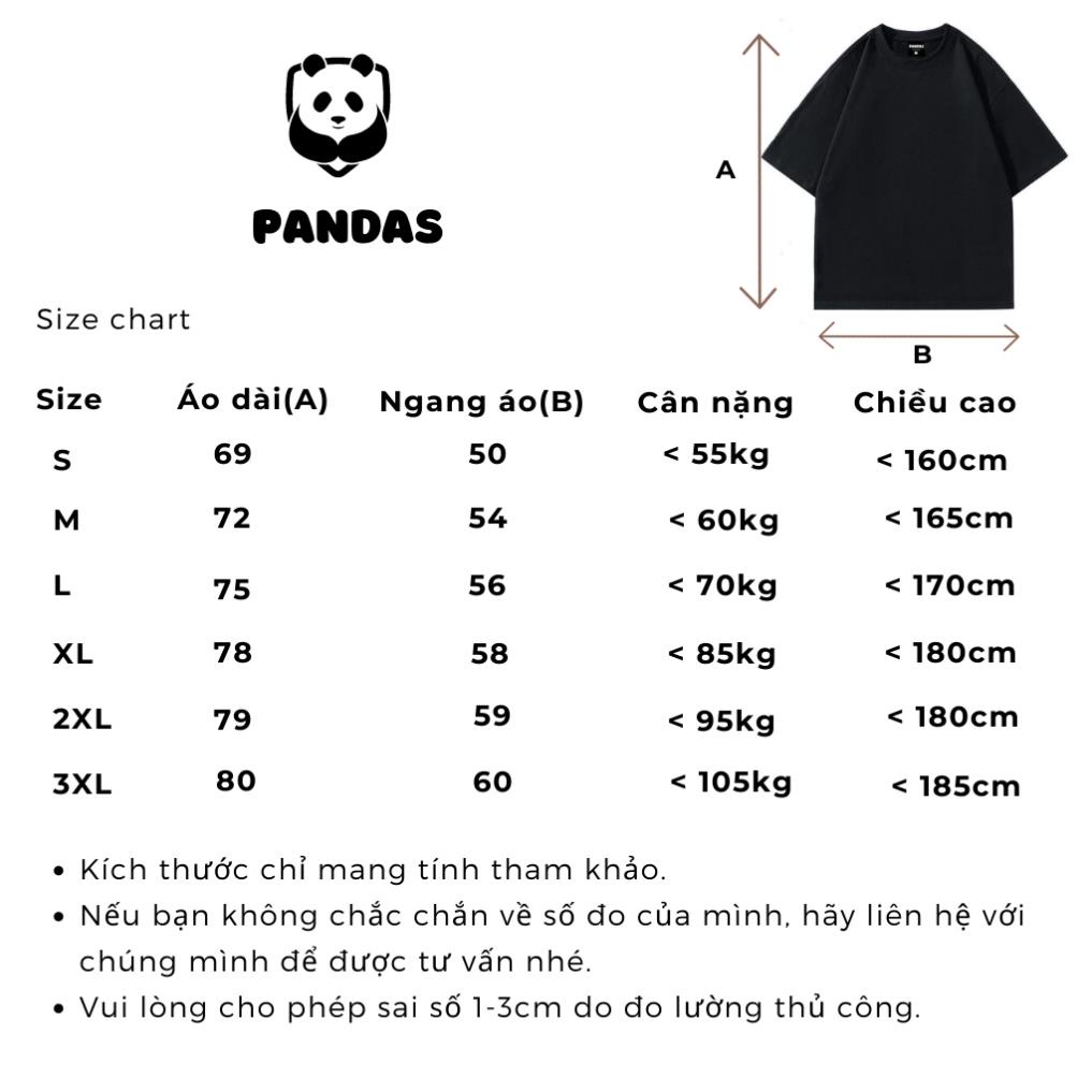 Áo thun unisex from rộng tay lỡ trơn cổ tròn nam nữ, áo phông cotton oversize Pandas AT14 sỉ ib | BigBuy360 - bigbuy360.vn