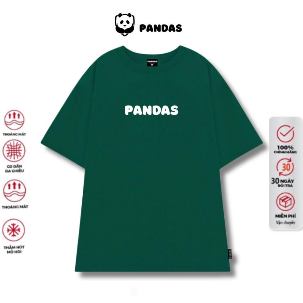 Áo phông form rộng tay lỡ, áo phông unisex in chữ Pandas AT25 sỉ ib