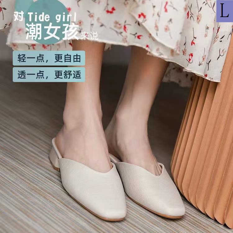 Dép Da Mũi Nhọn Đế Dày Mềm Mại Thời Trang Mùa Hè Cho Nữ