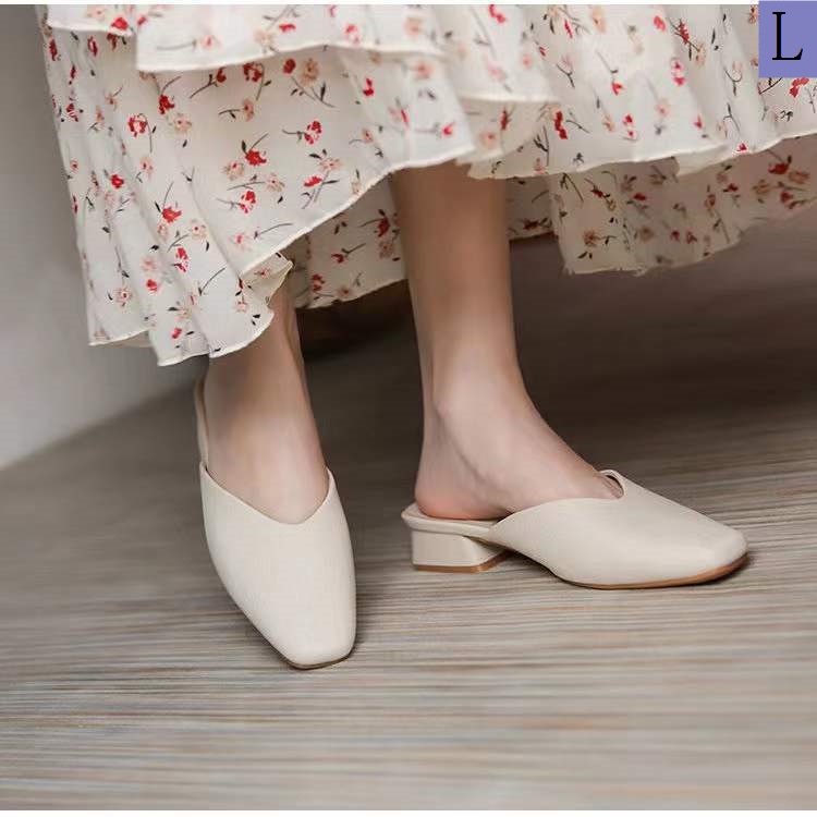 Dép Da Mũi Nhọn Đế Dày Mềm Mại Thời Trang Mùa Hè Cho Nữ