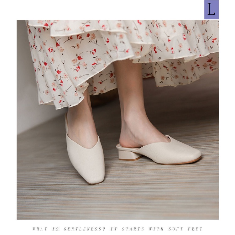 Dép Da Mũi Nhọn Đế Dày Mềm Mại Thời Trang Mùa Hè Cho Nữ