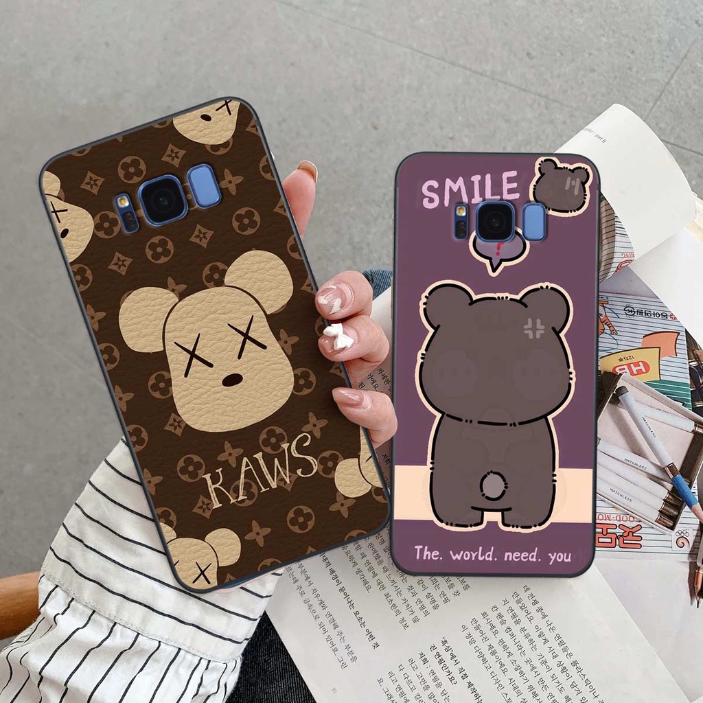 Ốp Samsung S8 / S8 Plus / S8+ hình gấu bear yummy, bearbrick kaws thời trang hot hit cute rẻ đẹp