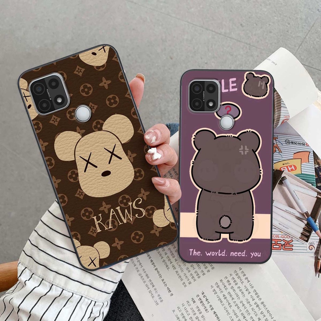 Ốp Oppo A15 / A15s hình gấu bear yummy, bearbrick kaws thời trang hot hit cute rẻ đẹp
