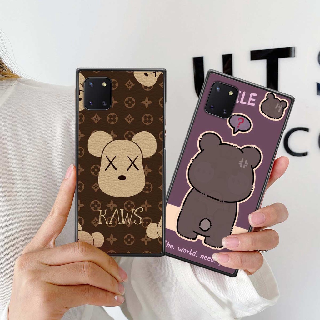 Ốp Samsung Note 10 Lite hình gấu bear yummy, bearbrick kaws thời trang hot hit cute rẻ đẹp