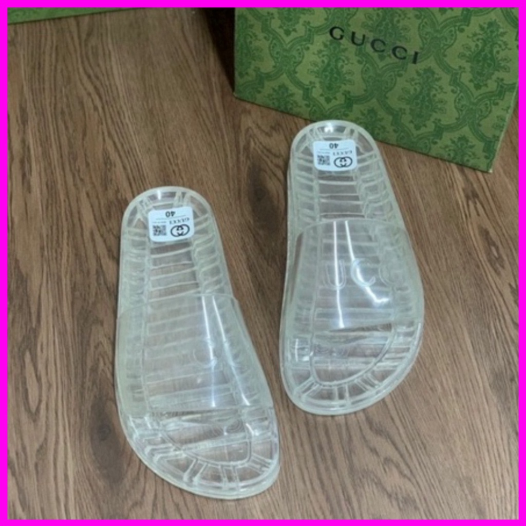 Dép GUC.CI nam nữ cao cấp, Dép lê trong suốt thời trang đẹp sành điệu đi biển đi chơi đế đúc chắc chắn êm chân D11 Xmens | BigBuy360 - bigbuy360.vn