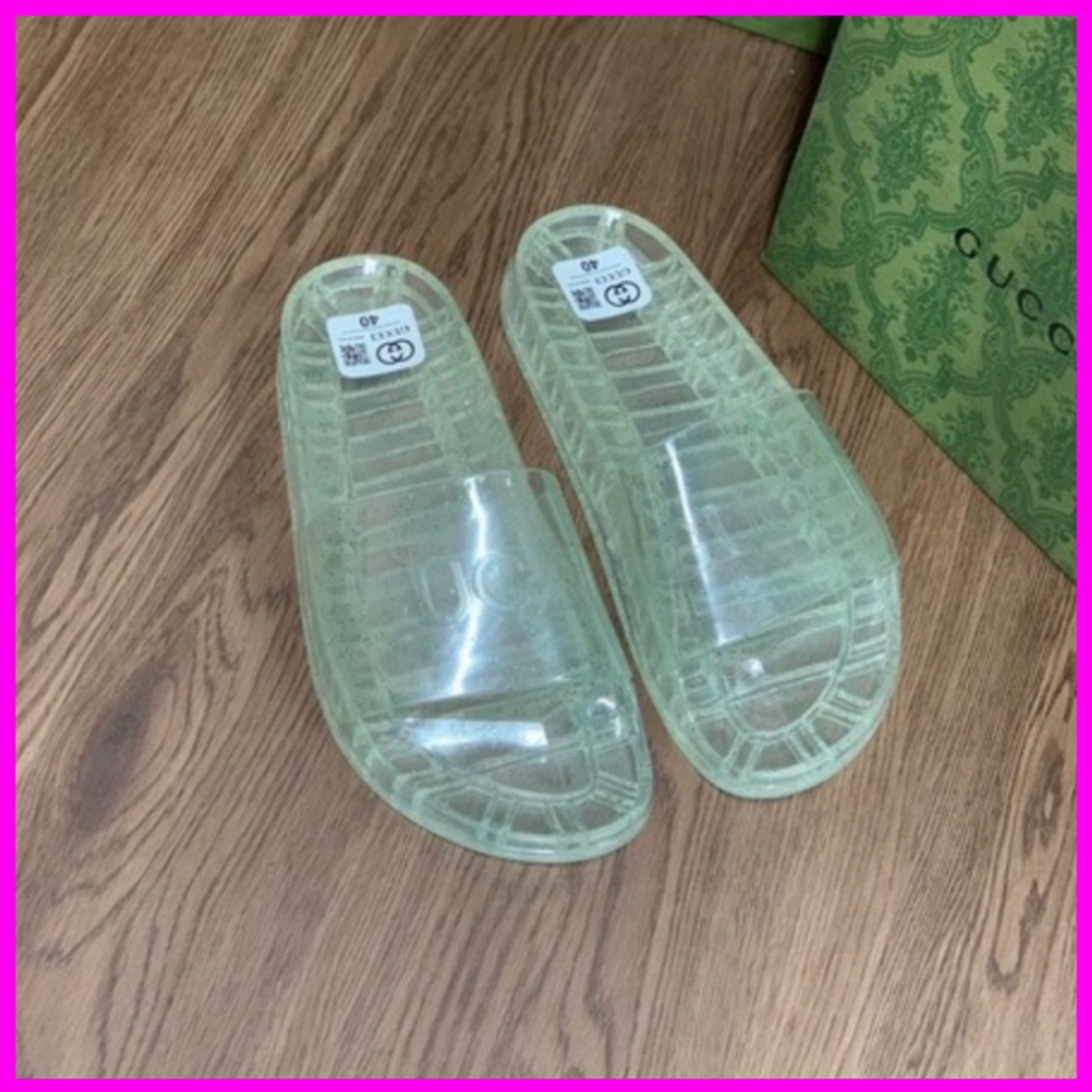 Dép GUC.CI nam nữ cao cấp, Dép lê trong suốt thời trang đẹp sành điệu đi biển đi chơi đế đúc chắc chắn êm chân D11 Xmens | BigBuy360 - bigbuy360.vn