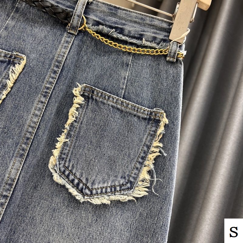 Chân Váy Denim Dáng Chữ a Xẻ Tà Thời Trang Mới 2023 Cho Nữ