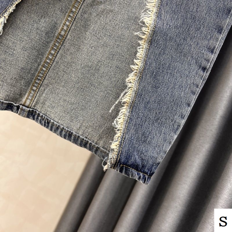 Chân Váy Denim Dáng Chữ a Xẻ Tà Thời Trang Mới 2023 Cho Nữ
