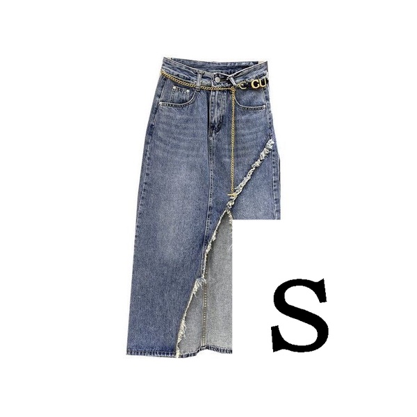 Chân Váy Denim Dáng Chữ a Xẻ Tà Thời Trang Mới 2023 Cho Nữ