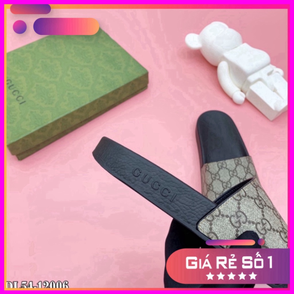 Dép nam quai da hoạ tiết vân dập nổi vàng -T030 Rẻ Nhất Shopeee *