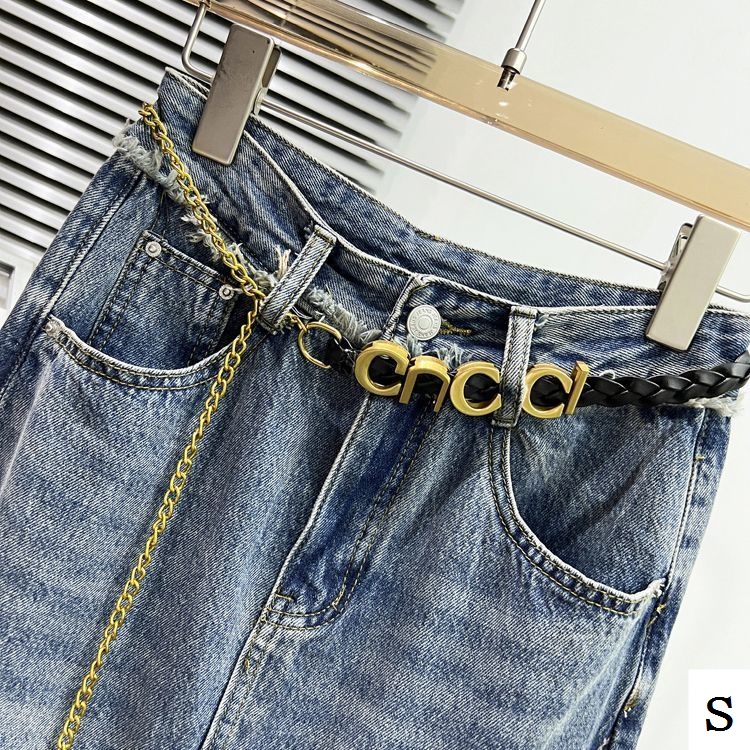 Chân Váy Denim Chữ A Lưng Cao Xẻ Tà Thời Trang Hong Kong Hàng Mới 2023