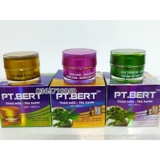 PT-BERT thảo mộc trà xanh đủ công dụng mụn, nám, trắng da hộp 10g