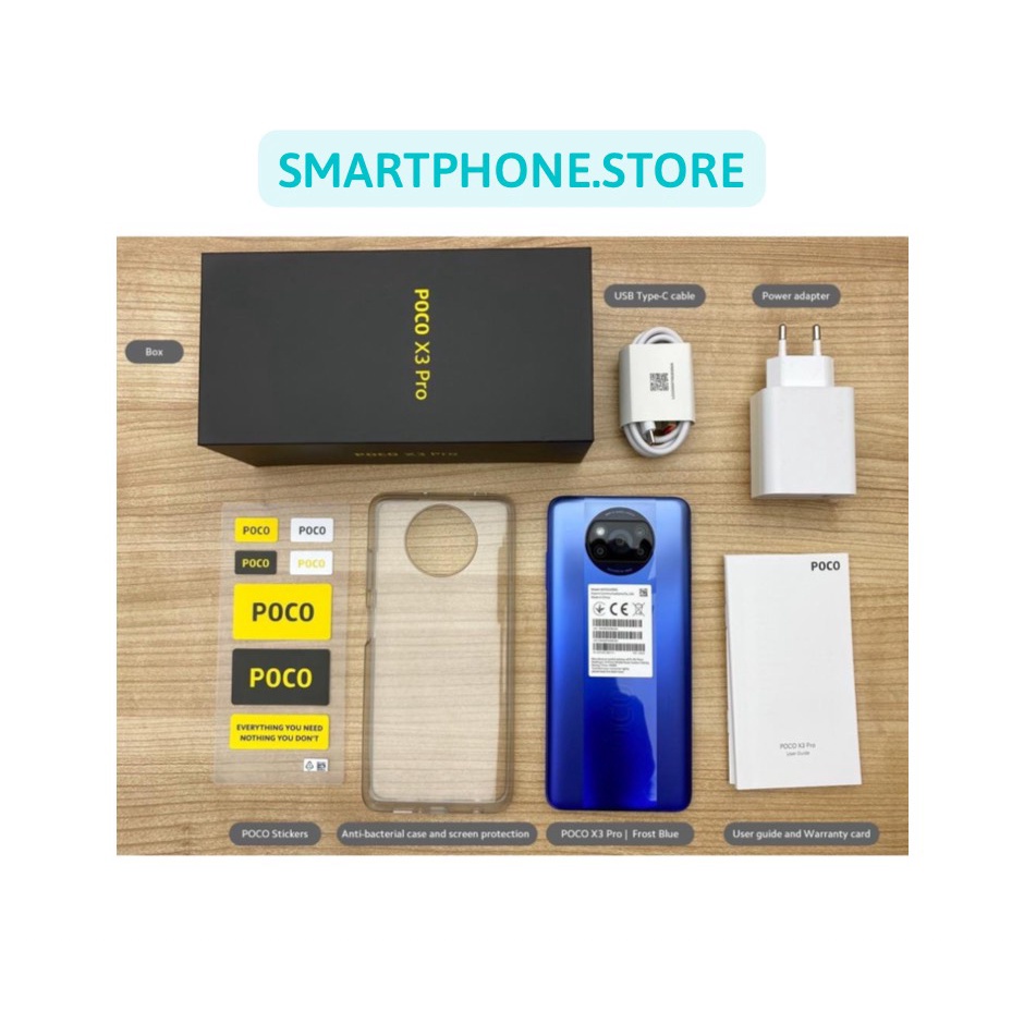 Điện thoại Xiaomi Poco X3 pro  - Pin 5160 mAh màn hình đục lỗ nốt ruồi - nguyên seal fullbox