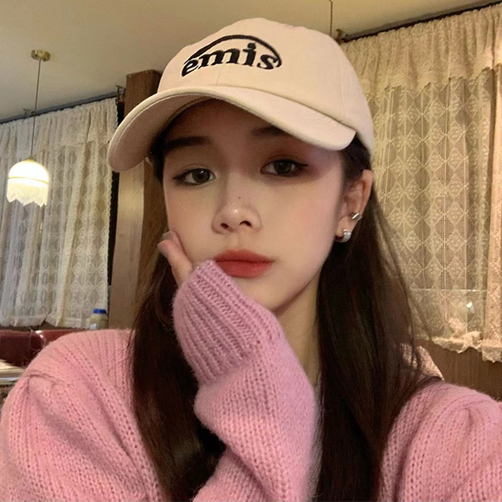 Mũ Lưỡi Trai Chống Nắng Thêu Họa Tiết Phong Cách Hàn Quốc Dễ Phối Đồ Thời Trang Xuân Hè Cho Nữ