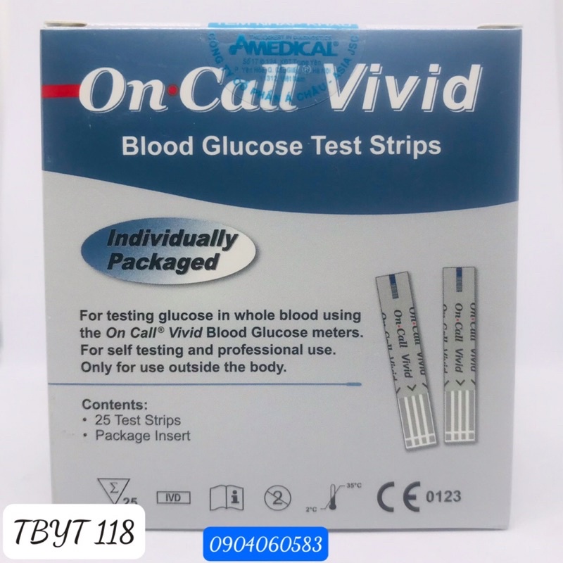 Que thử đường huyết Oncall Vivid