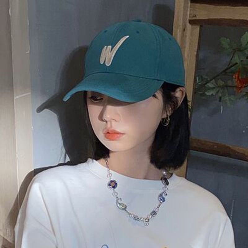 Mũ Lưỡi Trai Mềm Thêu Chữ W Phong Cách Đường Phố Hàn Quốc