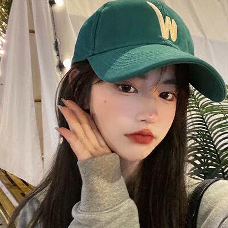 Mũ Lưỡi Trai Mềm Thêu Chữ W Phong Cách Đường Phố Hàn Quốc