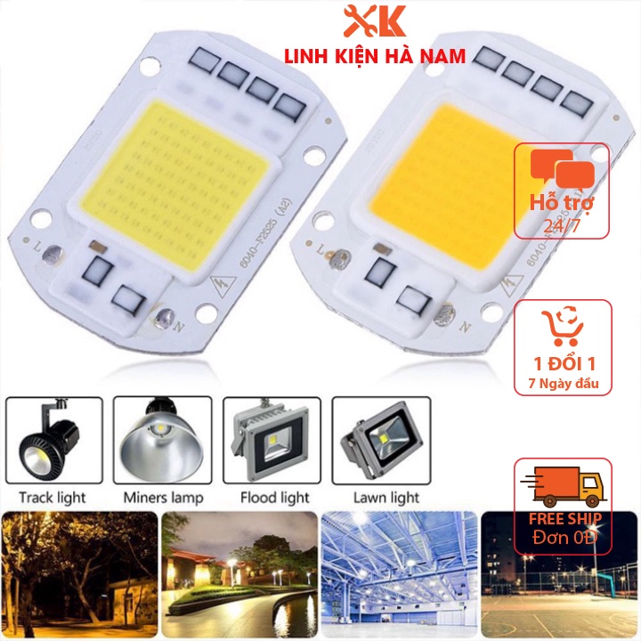 Chíp led 50W 220V ánh sáng vàng đèn LED COB gắn tường và hành lang chuyên dụng mắt led cao cấp
