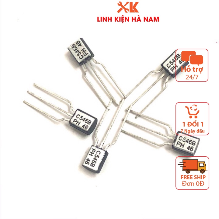 Transistor | NPN | C546B 546B BC546B TO-92 100mA 65V 1.5W, Hàng Mới ...