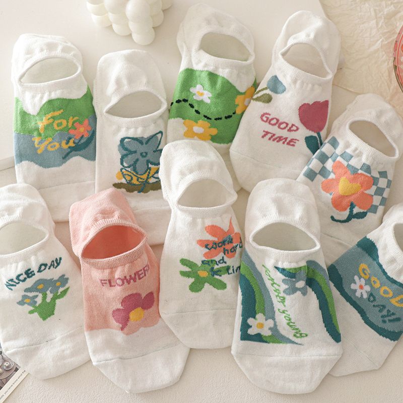 Vớ Thuyền Mỏng Vô Hình Miệng Nông Khử Mùi Thoáng Khí Không Dính Cho Nữ