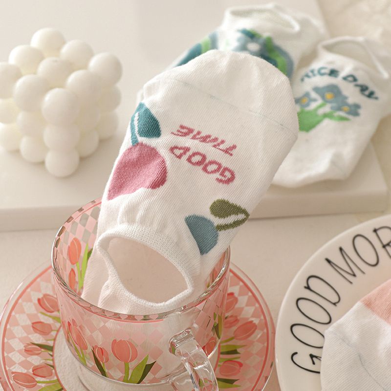 Vớ Thuyền Mỏng Vô Hình Miệng Nông Khử Mùi Thoáng Khí Không Dính Cho Nữ