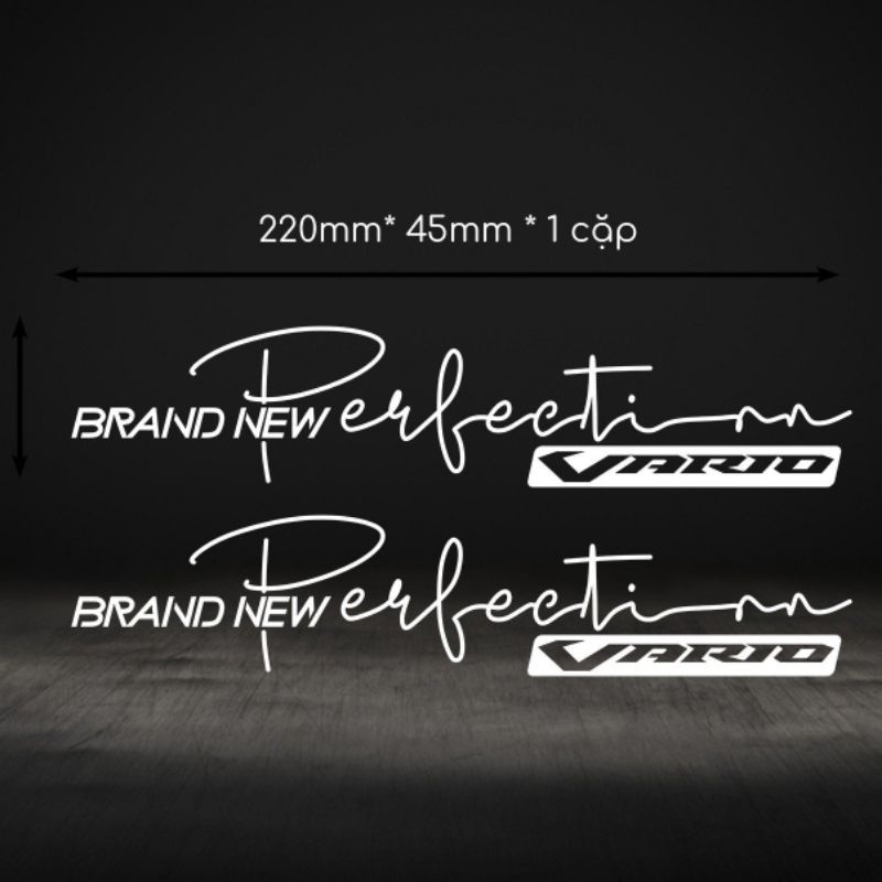 DECAL ĐỊNH HÌNH TRANG TRÍ DÁN XE MÁY HONDA VARIO 125-150-160 PHONG CÁCH THỂ THAO