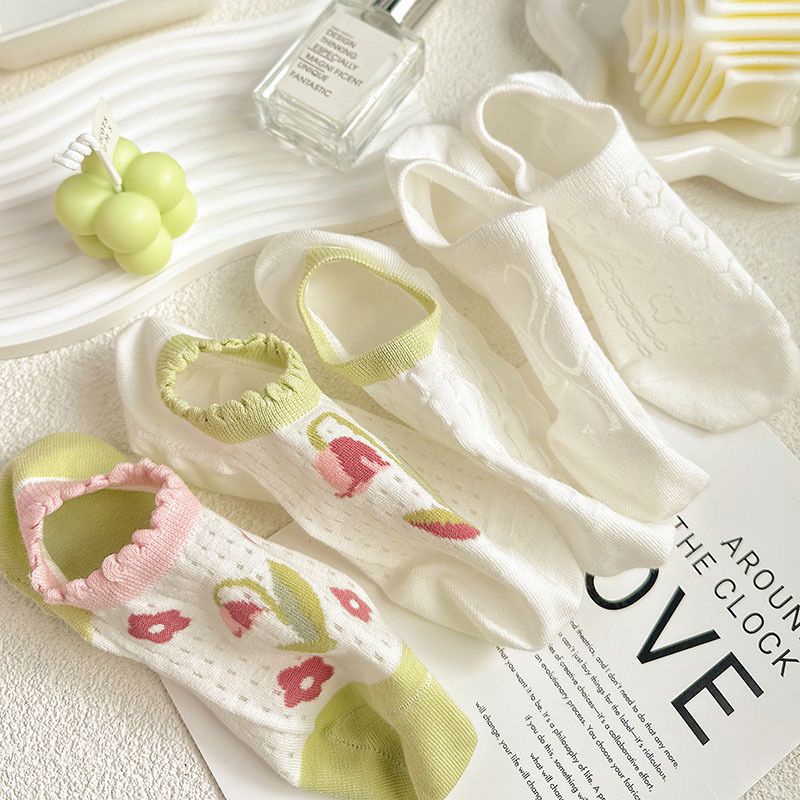 Vớ Cổ Cao Thoáng Khí Thấm Hút Mồ Hôi Tốt Dễ Phối Đồ Thời Trang Cho Nữ