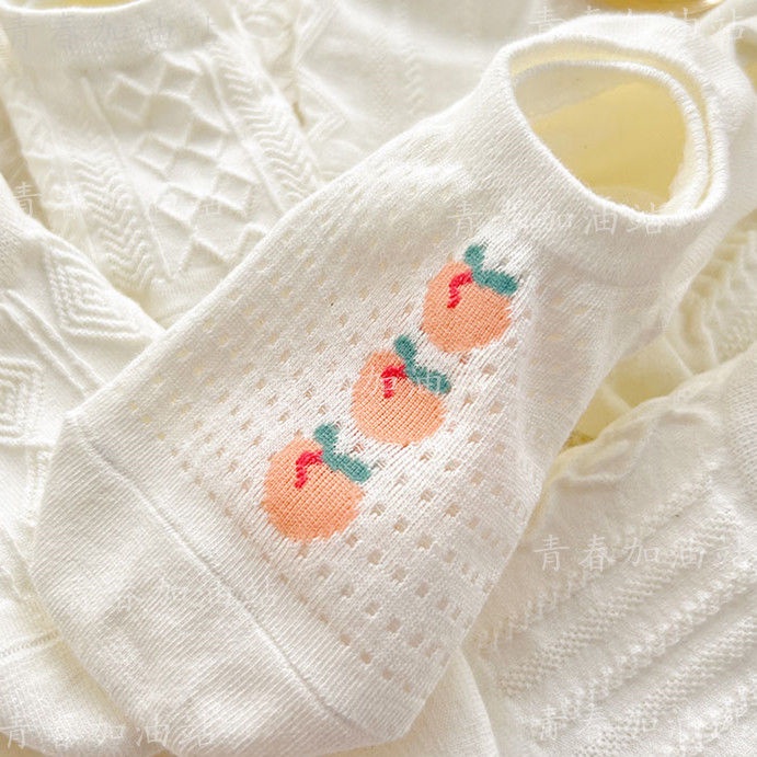 Vớ Lưới Cotton Mỏng Thoáng Khí Thời Trang Mùa Hè Cho Nữ