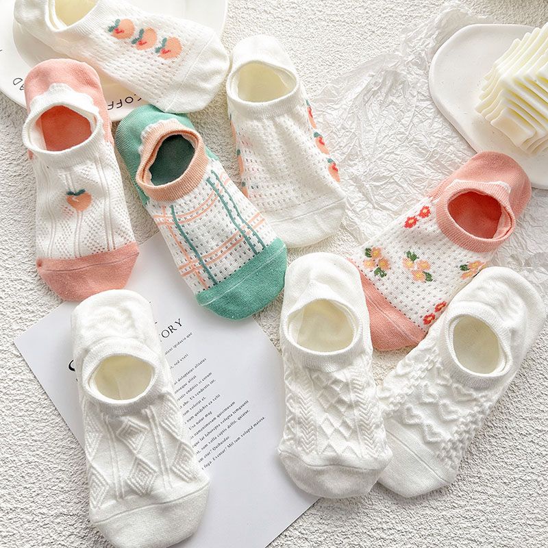 Vớ Lưới Cotton Mỏng Thoáng Khí Thời Trang Mùa Hè Cho Nữ