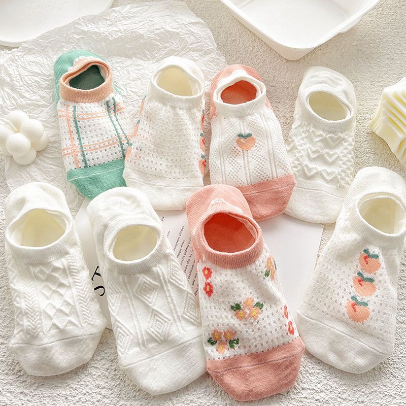 Vớ Lưới Cotton Mỏng Thoáng Khí Thời Trang Mùa Hè Cho Nữ