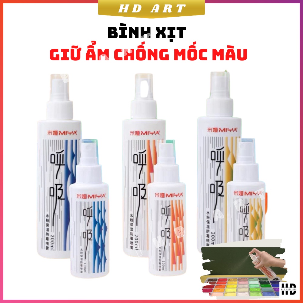 Bình xịt giữ ẩm & chống mốc cho màu Gouache