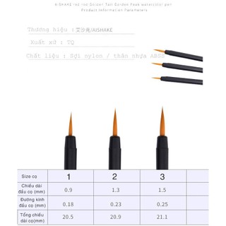 Cọ Tỉa Lông Sói Vàng Ishak Vẽ Tranh Handmade DIY - Handmade Nhamoon