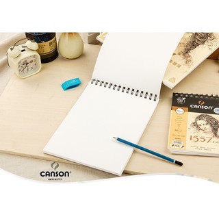 Sổ vẽ chì Canson 1557- 155GSM ( 40 tờ gáy xoắn )