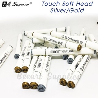 Bút Marker Touch Soft Head màu Gold/Silver