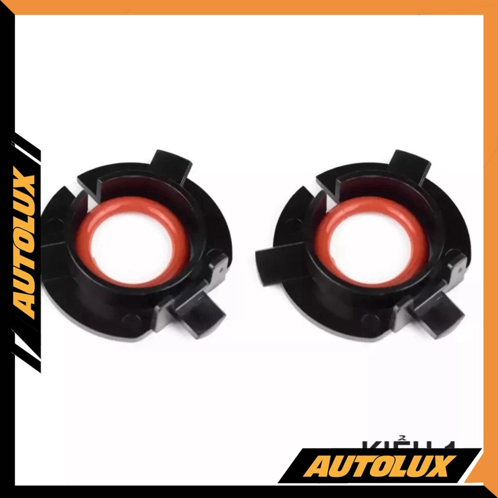 Bộ đổi chân đèn LED chiếu sáng H7 – Chân cài, Adapter cho cụm đèn pha xe Hyundai Nissan Kia - Dây chuyển H1