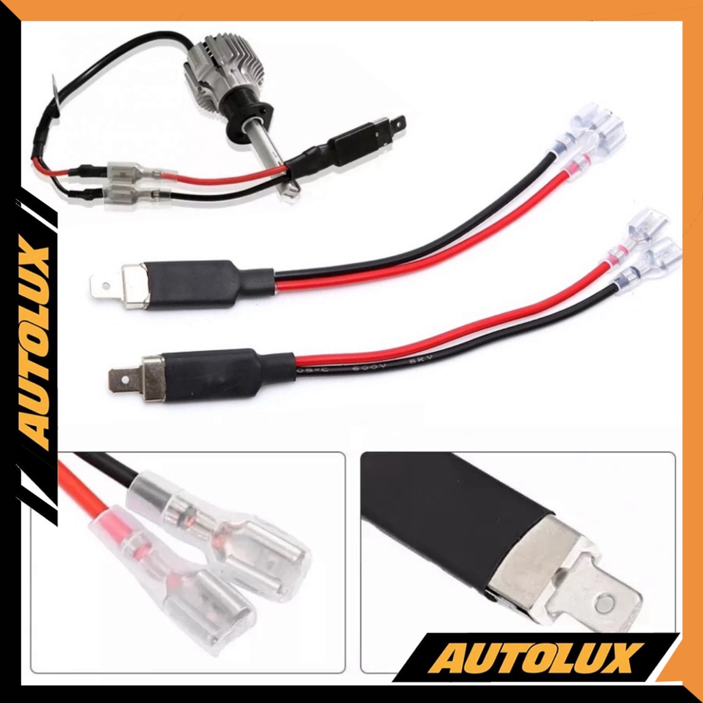 Bộ đổi chân đèn LED chiếu sáng H7 – Chân cài, Adapter cho cụm đèn pha xe Hyundai Nissan Kia - Dây chuyển H1