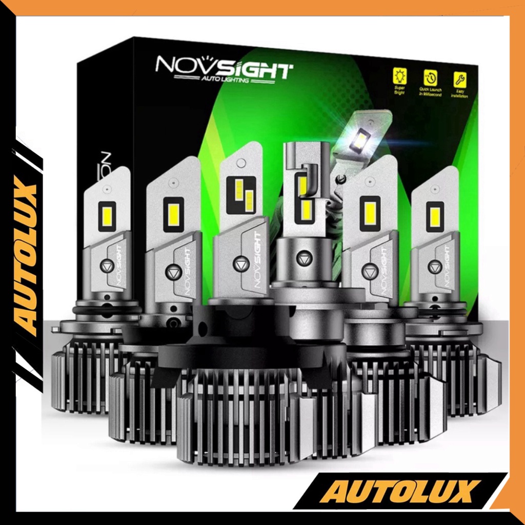 [AUTOLUX] Đèn pha led NOVSIGHT N52 chân H4 H11 H7 HB3 HB4 100W 20000LM 6500K siêu sáng cho xe con ô tô